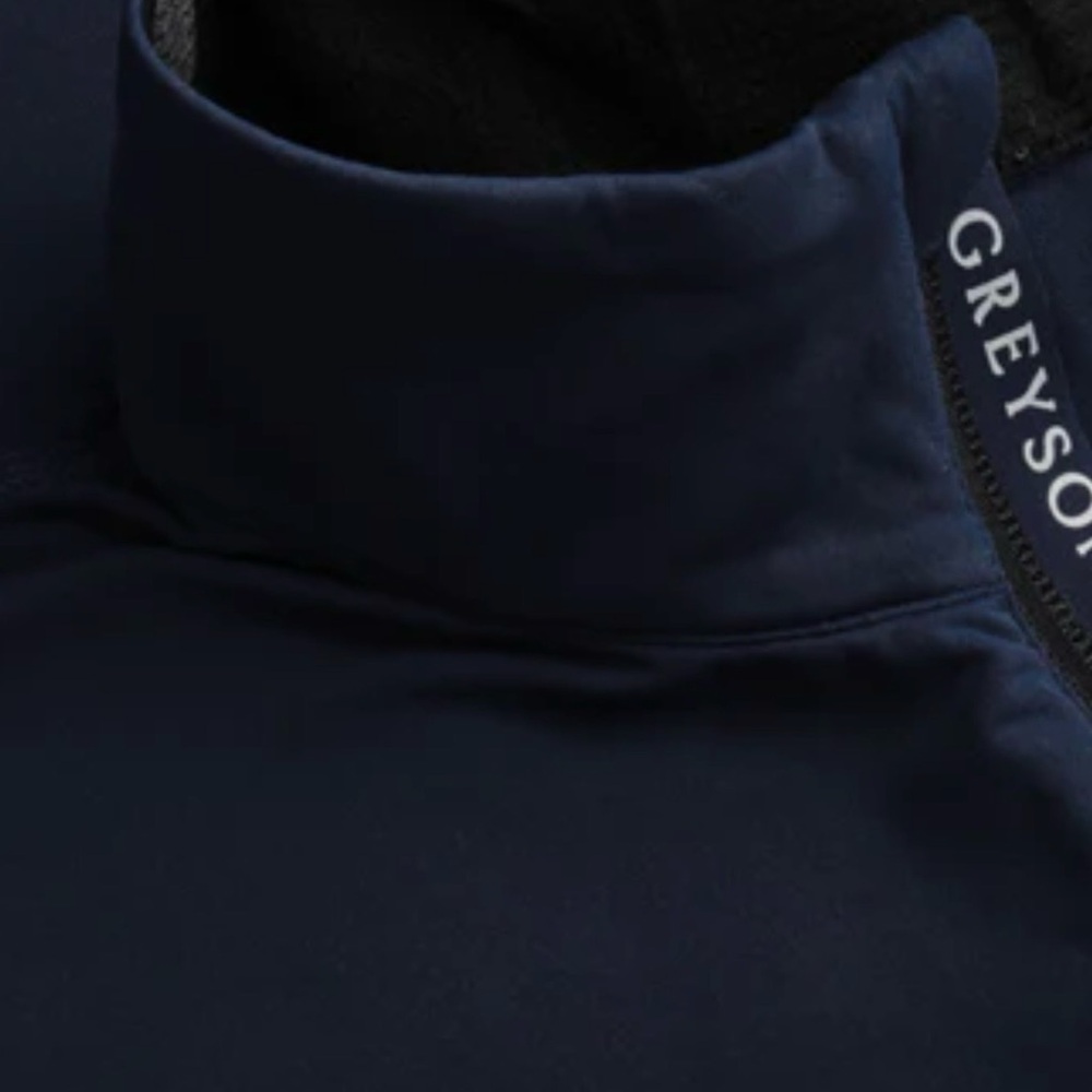 Greyson Maltese Blue Tate Mock Neck Quarter-Zip - Picture 6 of 8